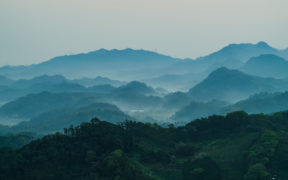 misty mountains